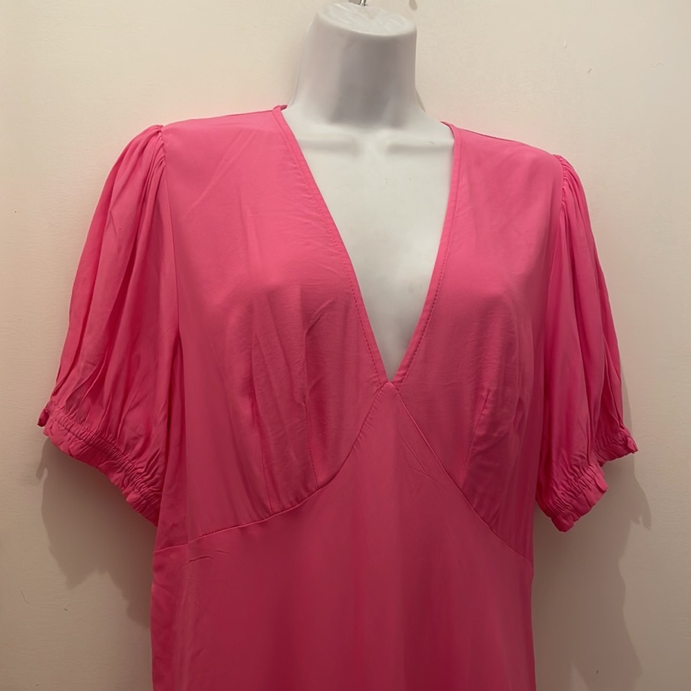 A New Day maxi minimal dress in hot pink size Medium - Picture 4 of 12